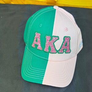Green and Pink AKA Cap new in excellent condition